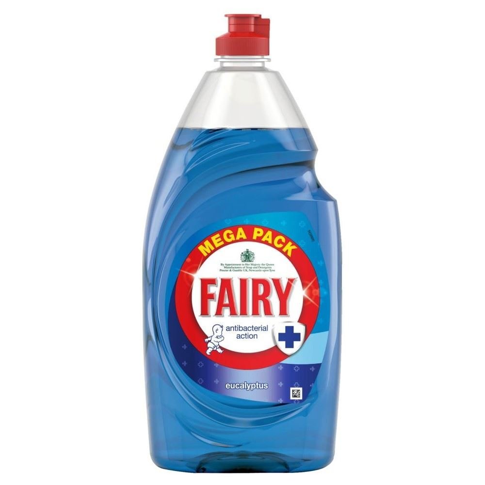 Fairy Antibacterial Washing Up Liquid Eucalyptus (870ml) - Pack of 2