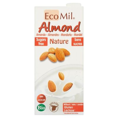 Ecomil | Almond Nature - Sugar Free | 6 x 1L