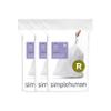 simplehuman CW0253 code R Custom Fit Bin Liner Bulk Pack, White Plastic (3 Pack of 20, Total 60 Liners) view 1