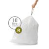 simplehuman CW0253 code R Custom Fit Bin Liner Bulk Pack, White Plastic (3 Pack of 20, Total 60 Liners) view 2