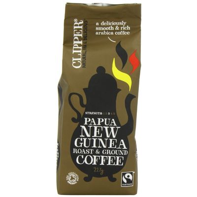 Clipper Roast & Ground Coffee - Papua New Guinea 227g (Pack of 2)