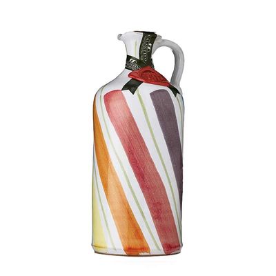 Apulian Handmade Ceramic Jar with Extra Virgin Olive Oil 500ml (Arco)
