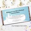 Personalised Merry Christmas Snowman 110g Milk Chocolate Bar ~ Xmas Eve Kids Girls Boys Mum Dad Stocking Fillers Gift Ideas Present N50 view 2