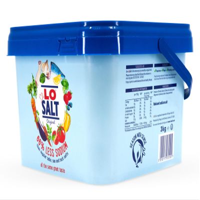 LOSALT  Reduced Sodium Salt | Original (non-iodised) | Great Tasting Salt Alternative/Substitute with 66% less sodium | 3kg drum (pack of 1)