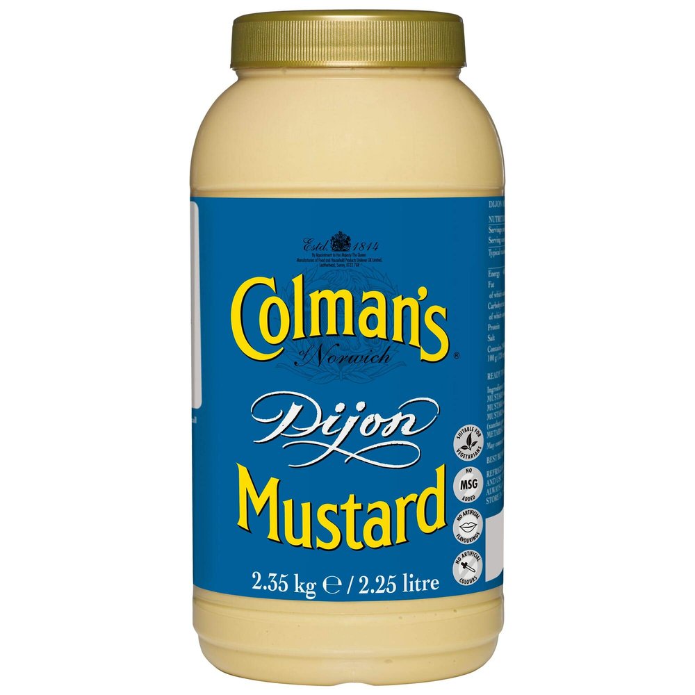 Colman's Dijon Mustard 2.25 Litre (Pack of 2)