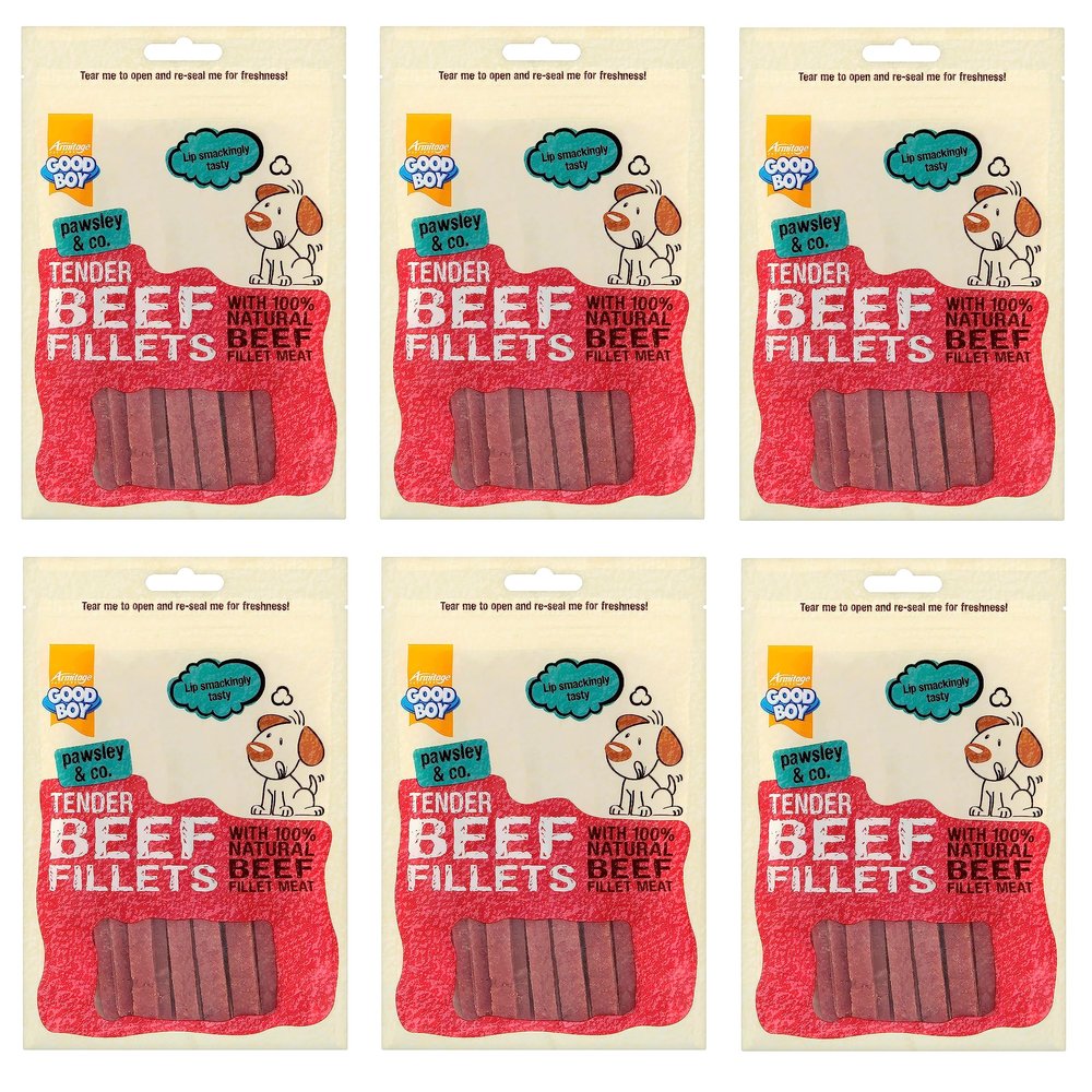 Armitage Good Boy Tender Beef Fillets (90g) - Pack of 6