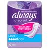 Always Discreet Incontinence Pads Plus Long, 10 Pads view 1