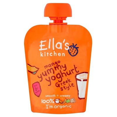 Ella's Kitchen Organic Mango Yummy Yoghurt Greek Style 6mth+ (90g) - Pack of 2