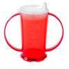 Harfield Translucent Red 2-Handled Beaker & Narrow Spout Drinking Aid Sippy Cup Reusable Virtually Unbreakable Copolyester Plastic view 1