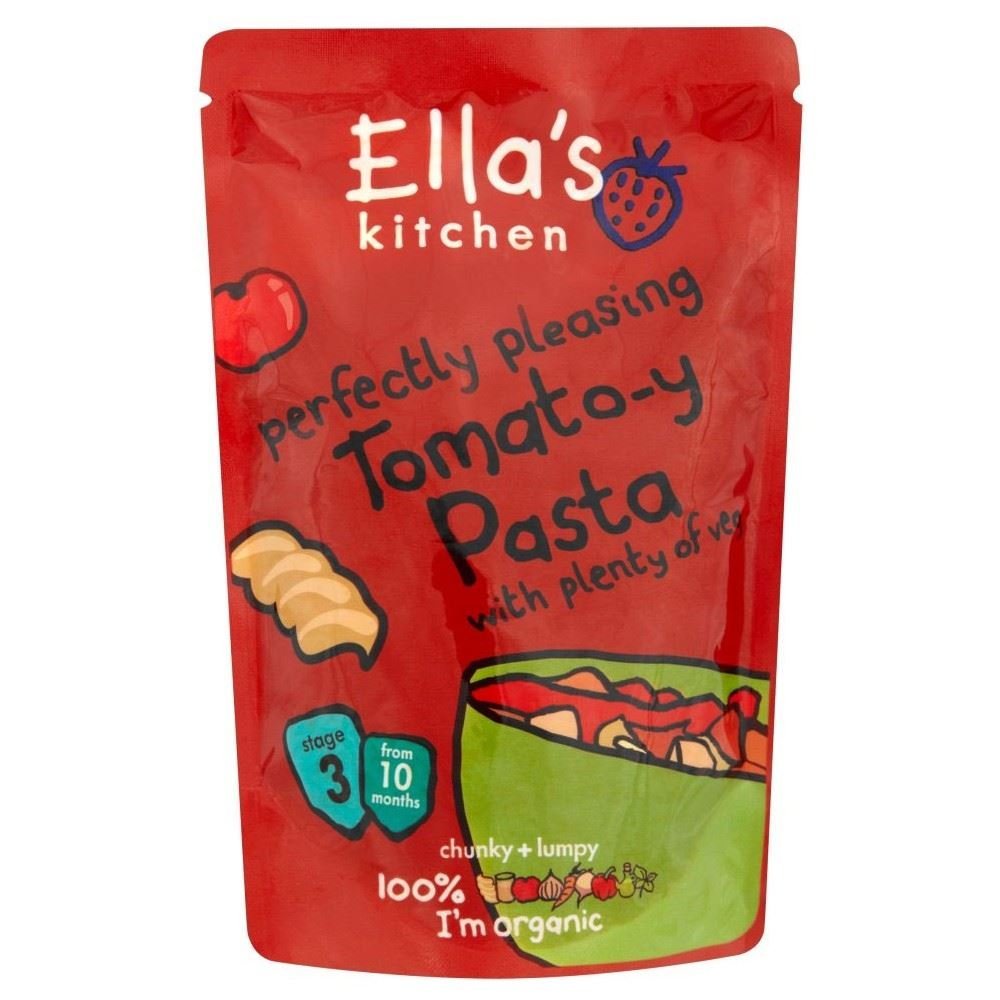 Ella's Kitchen Organic Perfectly Pleasing Tomato-y Pasta with Plenty of Veg 10mth+ (190g) - Pack of 6