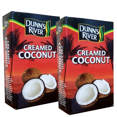 Dunn's River Creamed Coconut (200g) - Pack of 2