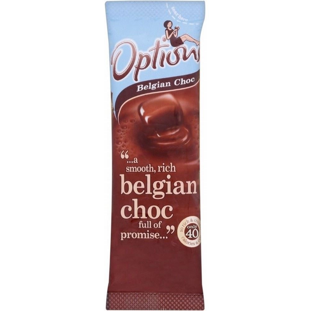 Options Belgian Chocolate Instant Hot Chocolate Drink (11g) - Pack of 2