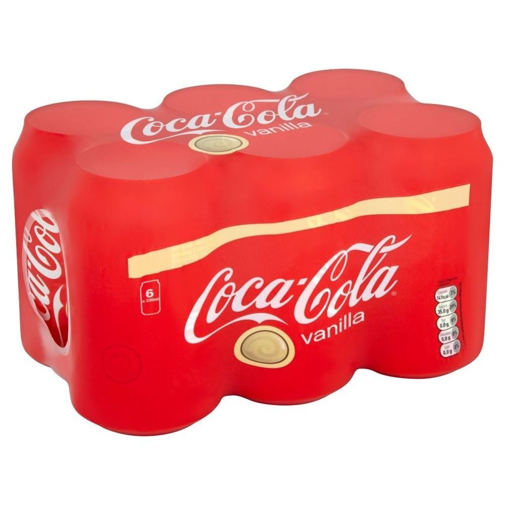 Coca Cola Vanilla (6x330ml) - Pack of 2