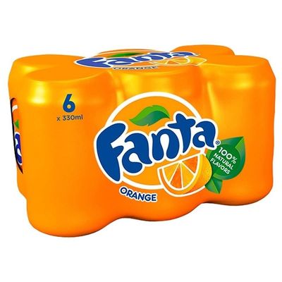 Fanta Orange (6x330ml) - Pack of 2