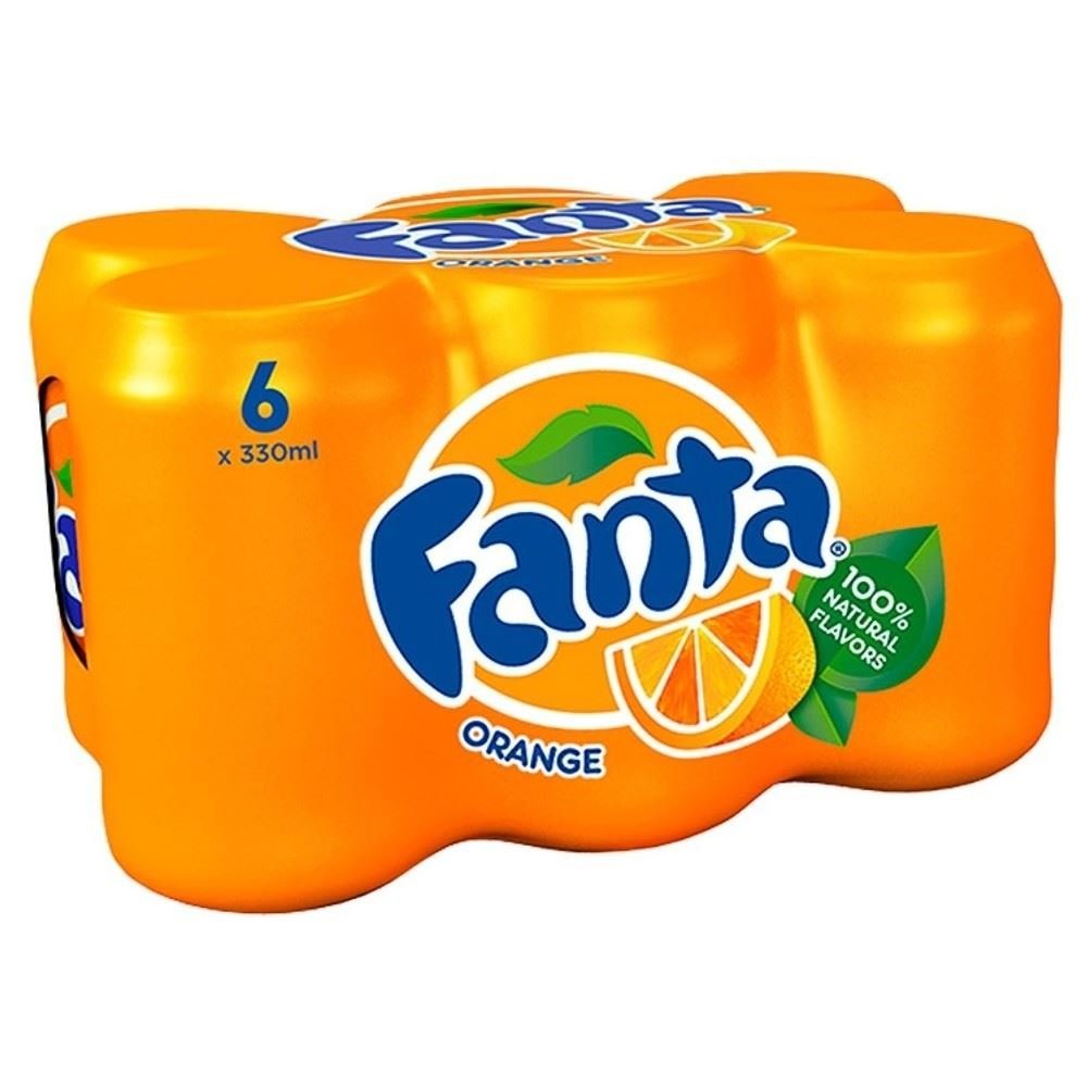 Fanta Orange (6x330ml) - Pack of 2