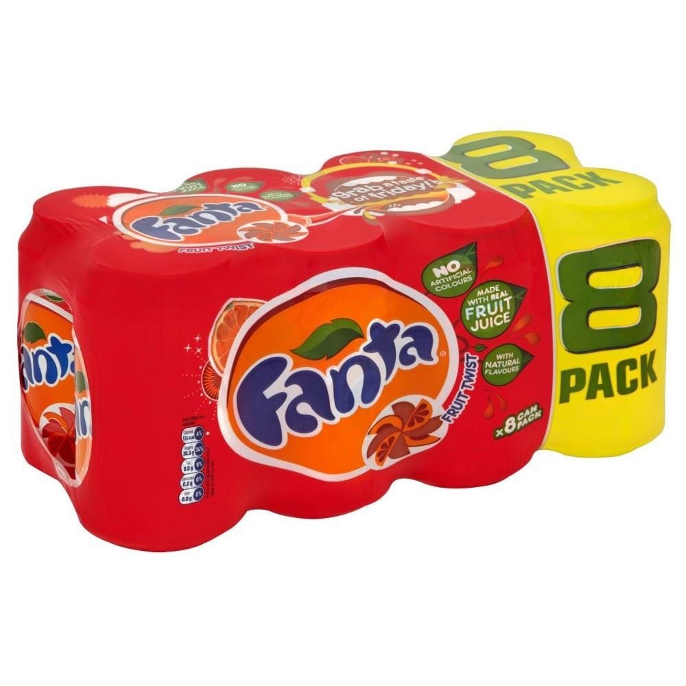 Fanta Fruit Twist (8x330ml) - Pack of 2