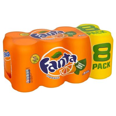 Fanta Orange (8x330ml) - Pack of 2