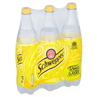 Schweppes Indian Tonic Water (3x1L) - Pack of 2
