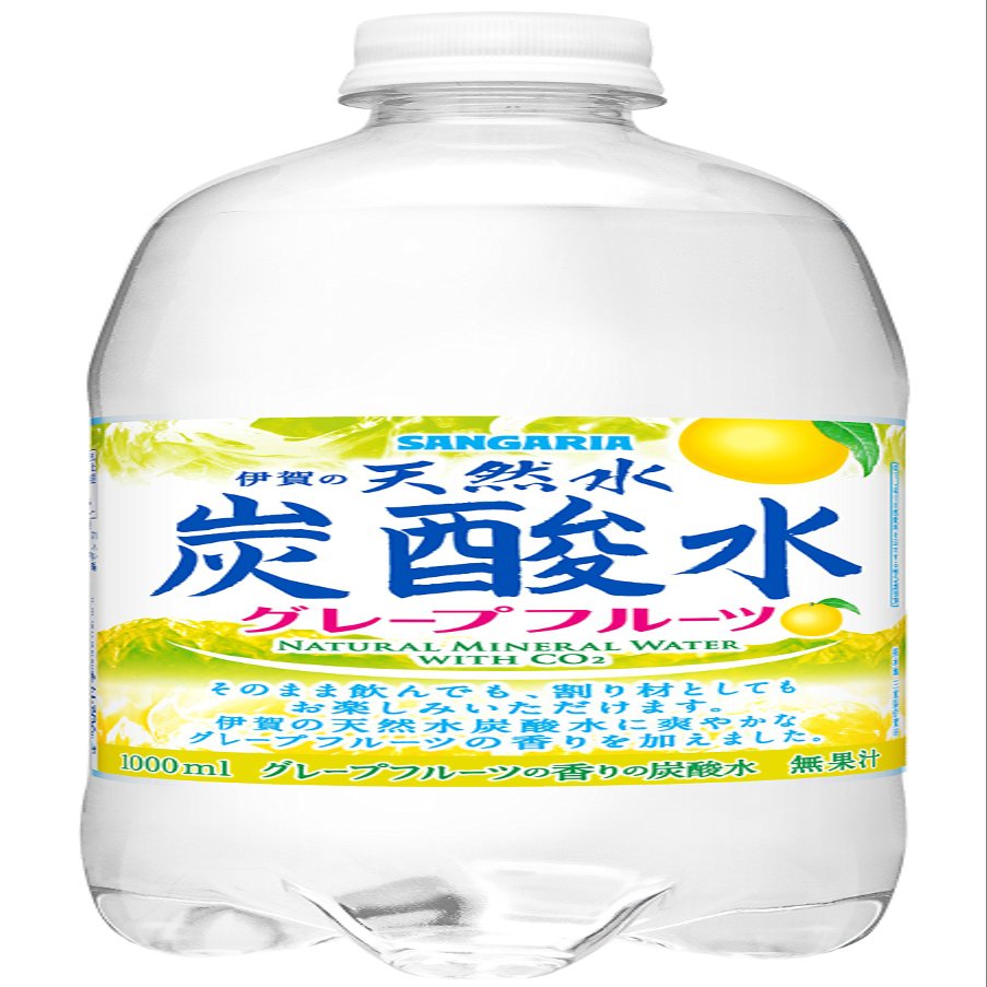 Sangaria IGA Natural Water 1000mlX12 This Carbonated Water Grapefruit