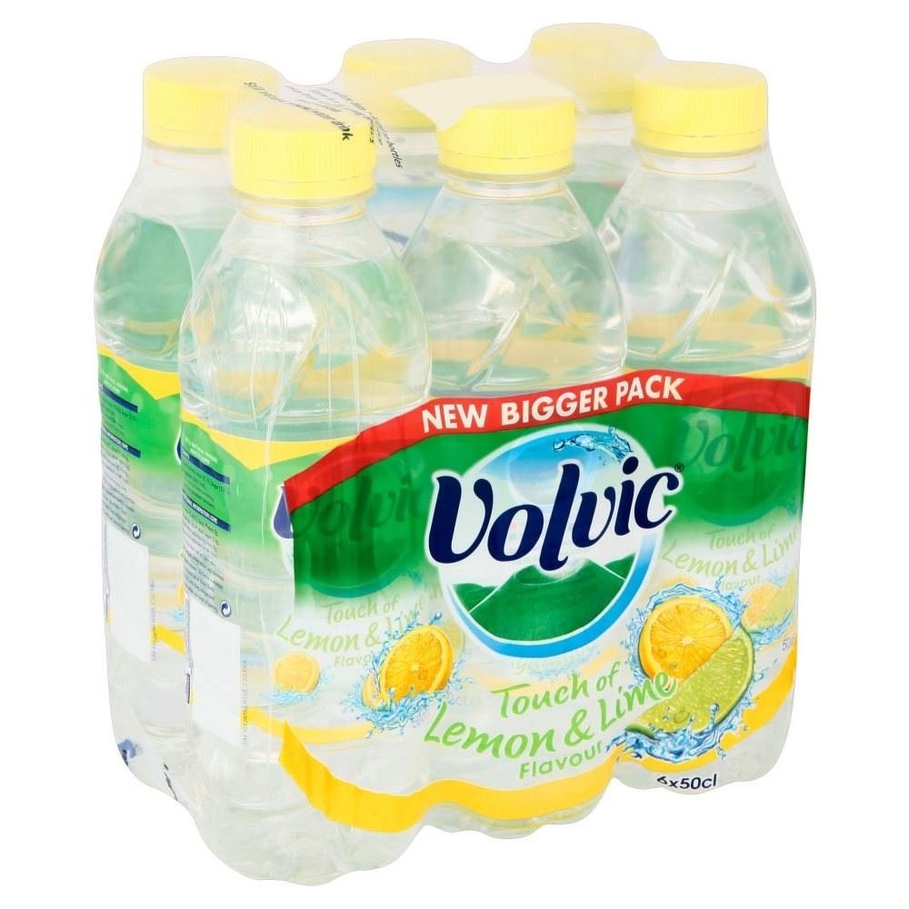 Volvic Touch of Fruit Lemon & Lime (6x500ml) - Pack of 2