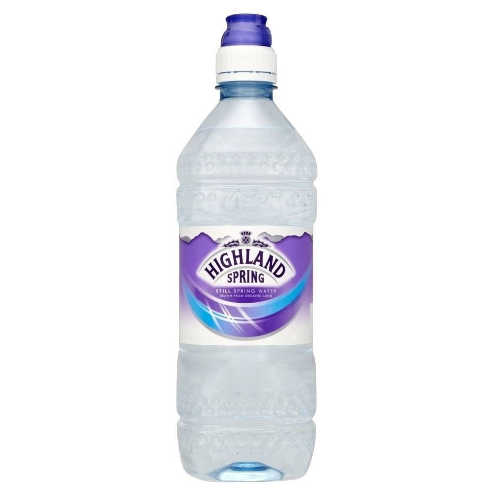 Highland Spring Still Natural Spring Water with Sports Cap (750ml) - Pack of 2