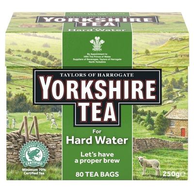 Taylors of Harrogate Yorkshire Hard Water Tea (80) - Pack of 2