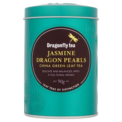 Dragonfly Tea Jasmine Dragon Pearls Green China Tea (50g) - Pack of 2