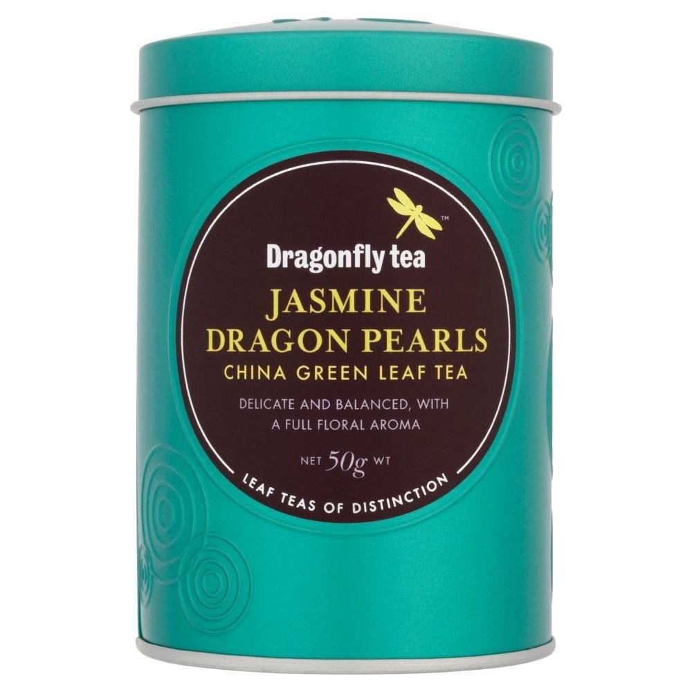 Dragonfly Tea Jasmine Dragon Pearls Green China Tea (50g) - Pack of 2