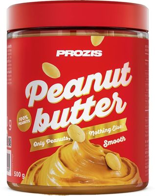 Prozis Peanut Butter 500g - Delicious & Smooth Texture - Natural Protein's Source - Suitable for Vegan, Kosher and Halal Diets - No Added Salt and Trans Fat Free