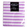 Givi Itali 33 x 33 cm 3-Ply Stripe Napkins (Pack of 20) - Purple view 1