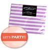 Givi Itali 33 x 33 cm 3-Ply Stripe Napkins (Pack of 20) - Purple view 2