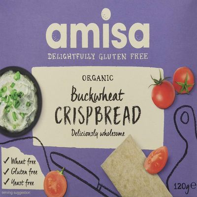 Amisa Organic Buckwheat Crispbread 150g (Pack of 3)