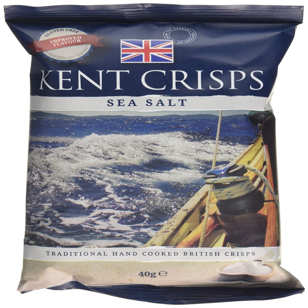Kent Crisps Sea Salt 40 g (Pack of 20)