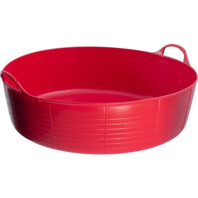 Faulks & Co - Tubtrug Flexible Multipurpose Tub Large Shallow Red 35 Ltr