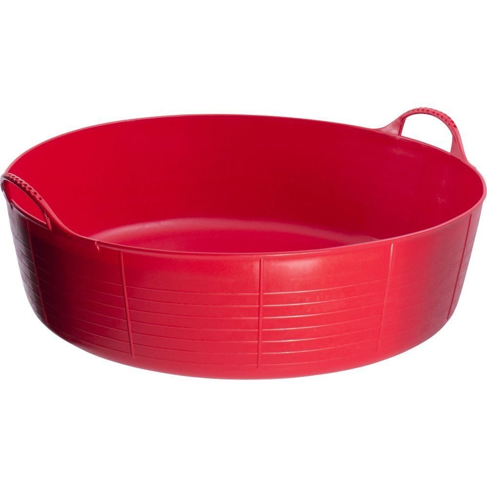 Faulks & Co - Tubtrug Flexible Multipurpose Tub Large Shallow Red 35 Ltr