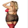 Anais Plus Size Women's Negligee Black / Red view 2
