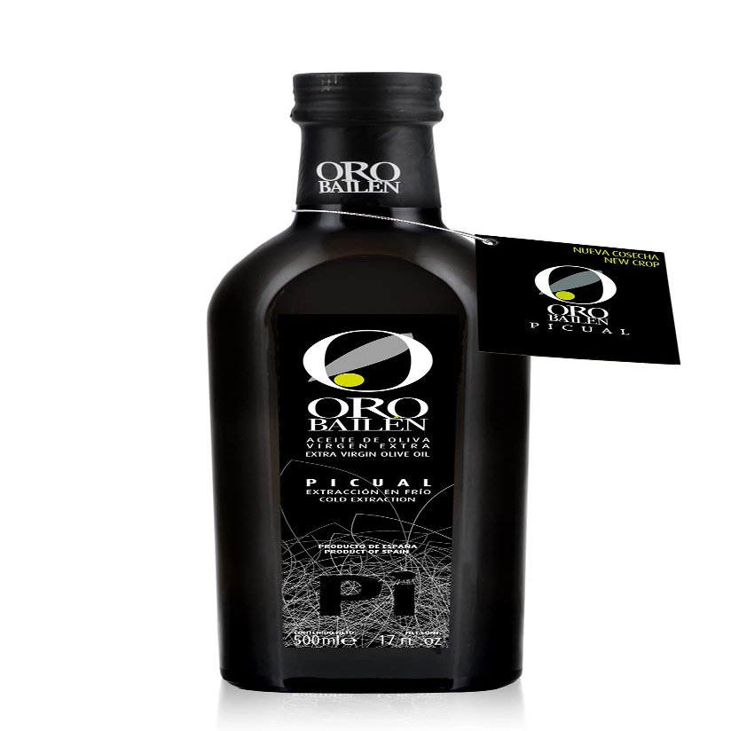 6 Glass Bottles x 500 ml - Oro Bailn Family Reserve Picual - Extra Virgin Olive Oil