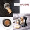 Anbbas Badger Shaving Brush Arcylic Brush Holder Stand with Stainless Steel Bowl and Gift Shaving Soap for Men view 3