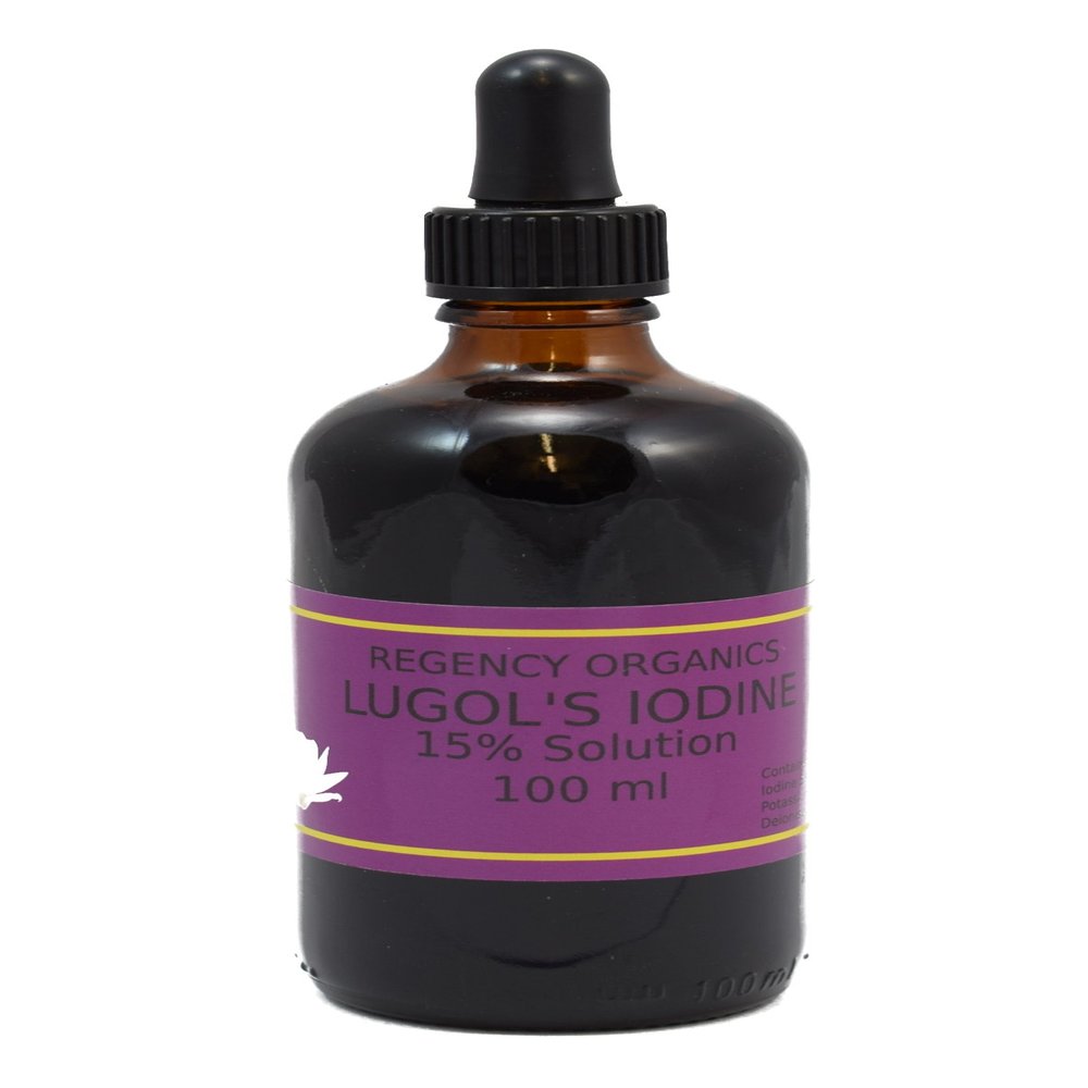 Regency Organics LUGOL'S IODINE 15% 100ml with pipette