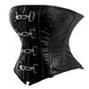 luvsecretlingerie Heavy Duty 24 Double Steel Boned Waist Training LEATHER Overbust Tight Shaper Corset #9042 view 2
