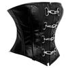 luvsecretlingerie Heavy Duty 24 Double Steel Boned Waist Training LEATHER Overbust Tight Shaper Corset #9042 view 3