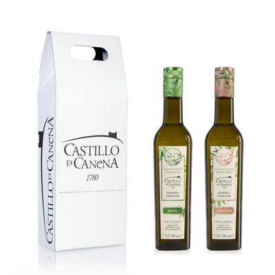 Castillo de Canena Family Reserve - Extra Virgin Olive Oil - 2 bottles of 500 ml Arbequina and Picual By Oliva Oliva Internet SL