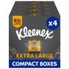 Kleenex Extra Large Compact Box Facial Tissues - Pack of 4 (176 Tissues Total) view 1