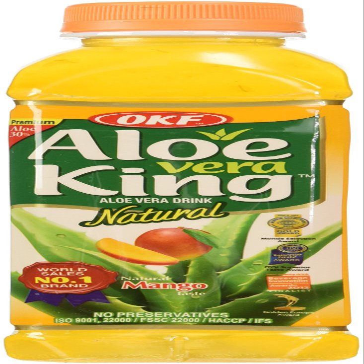 OKF King Mango Aloe Vera Drink, 500 ml, Pack of 20