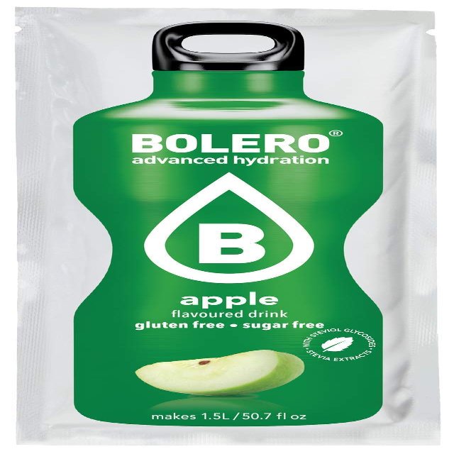 Bolero Essential Hydration Sugar Free Fruit Drink Apple 12 Sachets