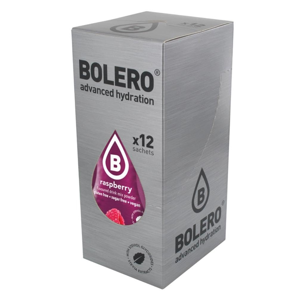 Bolero Essential Hydration Sugar Free Fruit Drink Raspberry 12 Sachets
