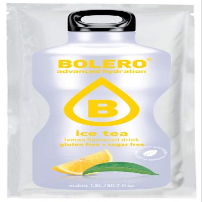 Bolero Essential Hydration Sugar Free Fruit Drink Ice Tea Lemon 12 Sachets