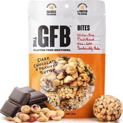 The GFB Gluten Free, Non-GMO High Protein Bites, Dark Chocolate Peanut Butter, 4 Ounce