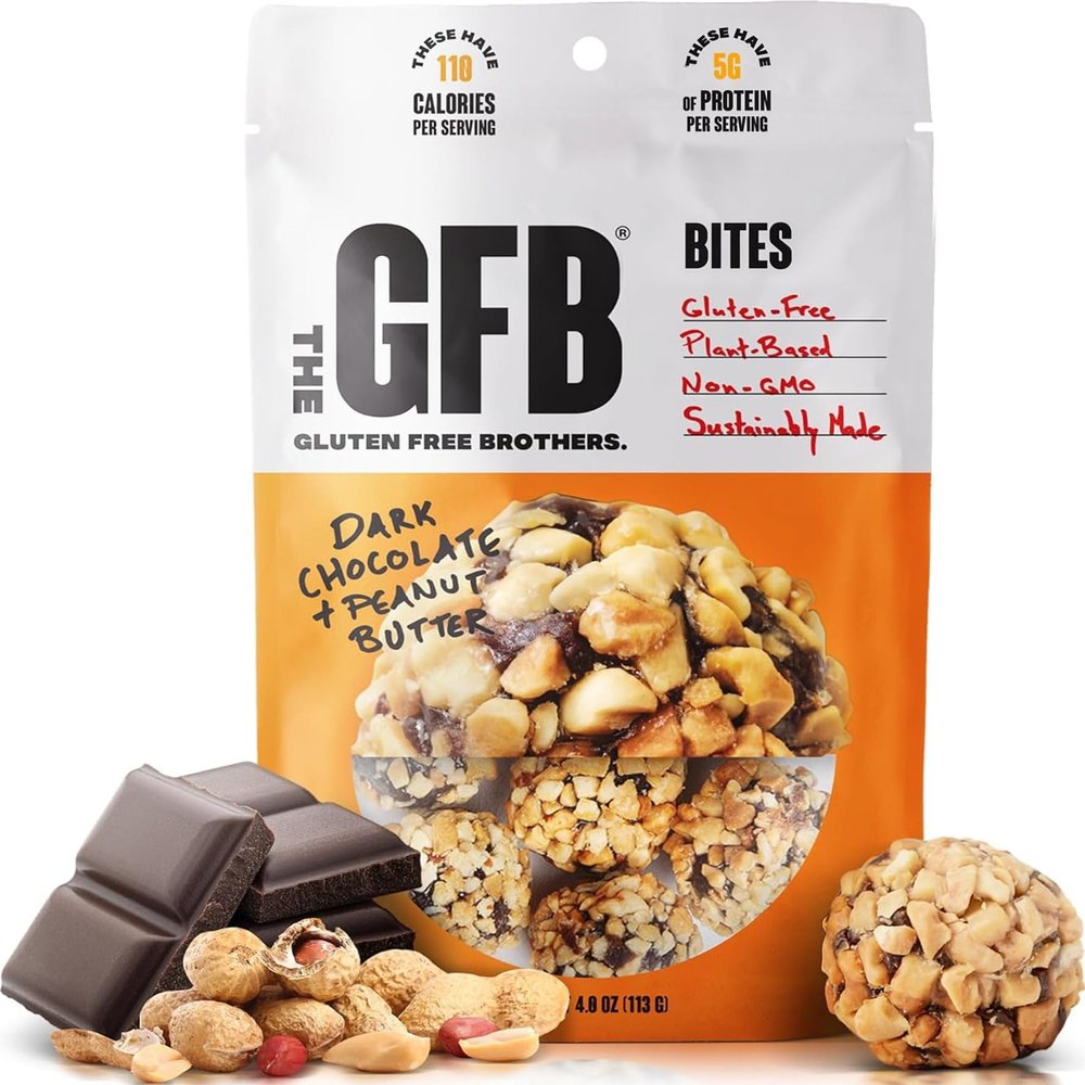 The GFB Gluten Free, Non-GMO High Protein Bites, Dark Chocolate Peanut Butter, 4 Ounce