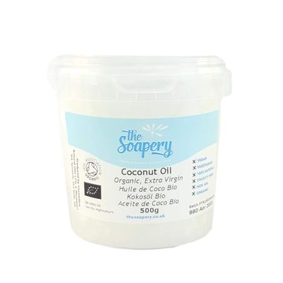 Extra Virgin Coconut Oil 500g, Pure, Raw, Organic and Cold Pressed by TheSoapery